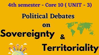 Political debates on Sovereignty and Territoriality [upl. by Atiuqehs]