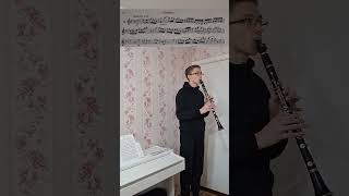 🪈🎶Moderato assai etude for clarinet clarinet music музыка classicalmusic clarinette [upl. by Ahsinahs]