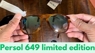 Persol 0649 xlsv limited editionpersol fashion luxury sunglassesmadeinitaly [upl. by Ayenet]