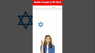 Double Triangle Symbol in Ms Word✅ MS Word Amazing Trick😯🔥msword mswordforbeginners mswordmcqs [upl. by Ocirema928]