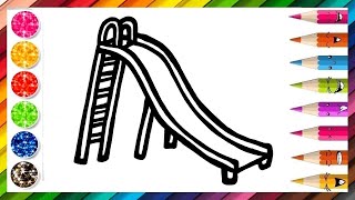 Comment Dessiner Un Toboggan Apprendre à Dessiner et colorier  Coloriage Magique [upl. by Cecil]