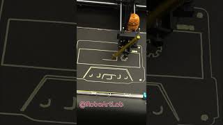 RoboArtLabor  Robot Draw a Classic cassette tape in Perfect Detail 📼classic classicalmusic fun [upl. by Llirret]