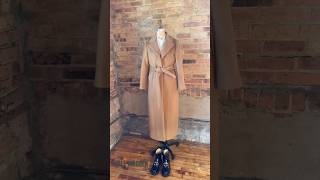 Client creation women’s custom overcoat in tan beige [upl. by Nylecyoj]