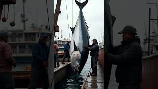 RecordBreaking Giant Tuna Caught by Fishermen 🐟🎣 fishing animals viralvideo [upl. by Rashida]