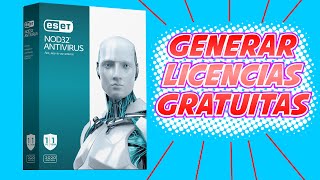 COMO GENERAR Y ACTIVAR LICENCIAS ESET NOD 32 ANTIVIRUS GRATIS POR 30 DIAS  LICENCIAS ORIGINALES [upl. by Kohsa487]