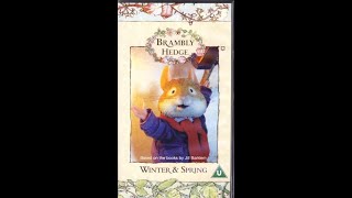 Original VHS Opening and Closing to Brambly Hedge Winter and Spring Story UK VHS Tape [upl. by Yarahs]