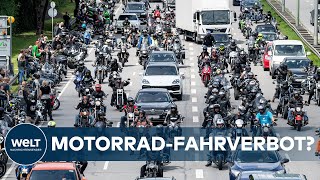 MOTORRÄDER Kommt das beschränkte Sonntagsfahrverbot für Biker [upl. by Nosnaj]