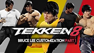 TEKKEN 8  Bruce Lee Customization Part 1 PS5 Gameplay HD [upl. by Jeanine232]