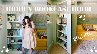 DIY Hidden Bookcase Door  A secret door for a playroom 🤫 [upl. by Stanhope490]