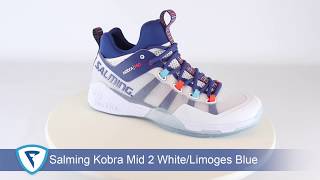 SALMING Kobra Mid 2 White Limoges Blue [upl. by Ruyam425]