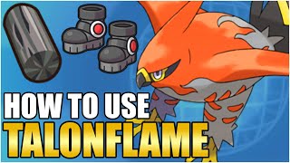 Best Talonflame Moveset Guide  How To Use Talonflame Competitive Gale Wings VGC Scarlet Violet [upl. by Nanreit]