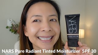 NARS Pure Radiant Tinted Moisturizer Broad Spectrum SPF 30 Shade 0  Tiana Le [upl. by Nyladgam]