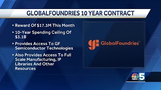 GlobalFoundries awarded 10year contract to build semiconductors [upl. by Anet]