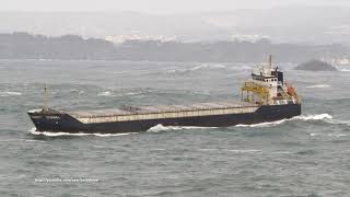 CargoContainer ship CITADEL leaving A Coruña [upl. by Dulcie973]