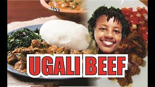 UGALI BEEF AND SUKUMA WIKI [upl. by Ybroc]