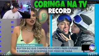 CORINGA REAGINDO A REPORTAGEM DELE NA TV RECORD [upl. by Eon]