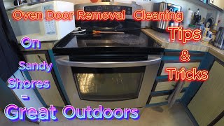 Oven Door Removal  Cleaning tips [upl. by Harle]