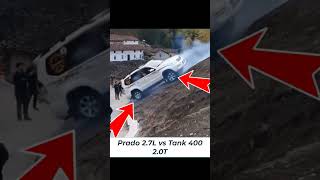 Chinese cars versus Japanese cars offroad prado tank400 [upl. by Noelyn337]