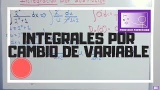 Integrales por cambio de variable  ejercicios con exponenciales y logaritmos [upl. by Nivloc]