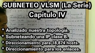 SUBNETEO VLSM Capítulo IV Subneteo Clase B  18874 Hosts  Enlaces [upl. by Renrag511]