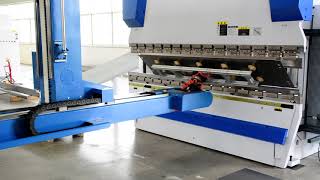 Yawei CNC Press Brake  5 Axis Automatic Bending Robot [upl. by Onidranreb]