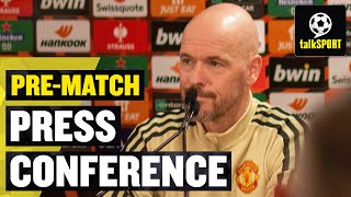 GARNACHO amp SHAW NOT AVAILABLE 😬 Erik ten Hag amp De Gea PreMatch Press Conference Man Utd vs Sevilla [upl. by Desirea]