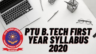 PTU Btech First year Syllabus 2020  Full Details [upl. by Roch]