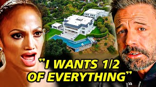 Jennifer Lopez REQUESTS Half of Ben Affleck Estate on Divorce Background [upl. by Samale]