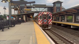 Hartford Line Evening Amtrak amp CTrail Action  Berlin With Hornshows [upl. by Namharludba]