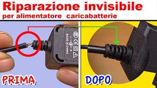 TECNICA INVISIBILE per riparare alimentatore caricabatterie iphone samsung  tartaglia channel [upl. by Erich23]