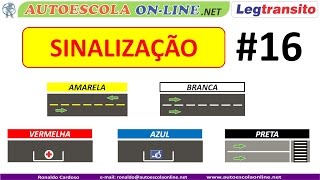 SINALIZAÇÃO HORIZONTAL  Marcas e Inscrições no pavimento [upl. by Alameda878]