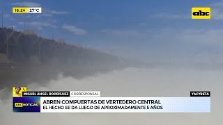 Yacyretá abren compuertas de vertedero central [upl. by Oruasi]