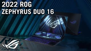 2022 ROG Zephyrus Duo 16  Two Screens Zero Boundaries  ROG [upl. by Airdnaid988]