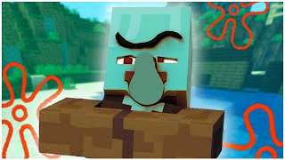 minecraft villagers are squidward  shorts [upl. by Ethbin]