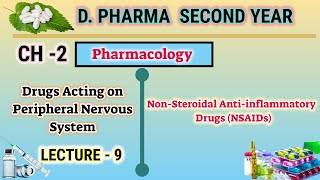 NonSteroidal Antiinflammatory drugs  NSAIDs  Ch3  L9  DPharm second year [upl. by Leimad849]