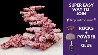 Easiest Way To Join Aquaforest Rocks To Create Aquascape  Hardscape [upl. by Senhauser]