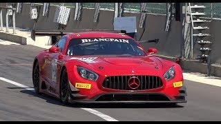 BlancPain GT series 24Hrs Spa Pitlane exit PURE SOUND [upl. by Anette]