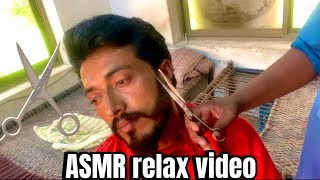 ASMR real amp fast Shaving 🪒 in haircutasmr video [upl. by Ainar]