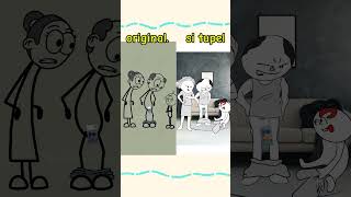 ada duit dibalik sarung🤣🤣 original vs situpel  shorts animation animationmeme meme memes [upl. by Pauiie523]