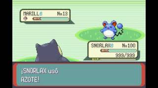 POKEMON EMERALD  SNORLAX  AZOTE  FLAIL [upl. by Arlana]