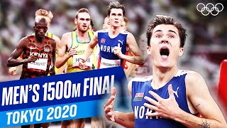 Ingebrigtsen breaks OLYMPIC RECORD  Mens 1500m final at Tokyo 2020 [upl. by Melar629]