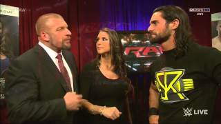 WWE Raw 2215  The Authority Backstage [upl. by Katalin52]