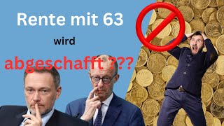 SKANDAL  Rente mit 63 soll abgeschafft werden [upl. by Nilecoj]