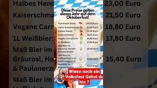 ist die Wiesn noch ein Volksfest  wiesn2024 oktoberfest preise [upl. by Nylsor]