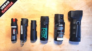 Testing the 6 Best Pepper Sprays for Everyday Carry  Self Defense 🔥 Sabre Red vs POM vs Fox Labs [upl. by Vijnas811]