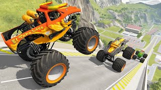 Monster Truck Madness  HighFlying Jumps amp Epic Crashes [upl. by Idnek105]