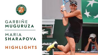 Garbine Muguruza vs Maria Sharapova  QuarterFinal Highlights I RolandGarros 2018 [upl. by Ecaidnac154]