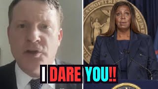 Trumps Lawyer Mike Davis issues STARK warning to NY AG Letitia James  quotI DARE YOUquot [upl. by Ycats]