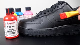 How To Customize Black Air Force 1s 🎨👟 EASY [upl. by Riay177]