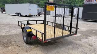 6x10 Open Landscape Trailer or Utility trailer walk around [upl. by Atnaloj]